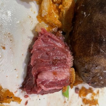 Outback Steakhouse - Filet medium rare. Looks more rare to me. - Steakhouses Near Me - Northridge, California