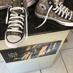 Shoe and Leather - Convers with pitons leather!