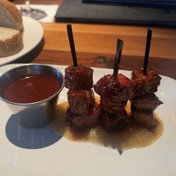 Perry's Steakhouse & Grille - Memorial City - Happy hour Perry's Famous Pork Chop 'Bites' absolutely amazing - Steakhouses Near Me - Houston, Texas Perry's Steakhouse & Grille - Memorial City - Happy hour Perry's Famous Pork Chop 'Bites' absolutely amazing - Steakhouses Near Me - Houston, Texas
