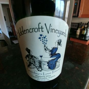 Hiddencroft Vineyards - Grandma's Love Potion - Blueberry Wine - Wine Tasting Room Near Me - Lovettsville, Virginia Hiddencroft Vineyards - Grandma's Love Potion - Blueberry Wine - Wine Tasting Room Near Me - Lovettsville, Virginia