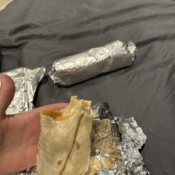 Bean and cheese burrito