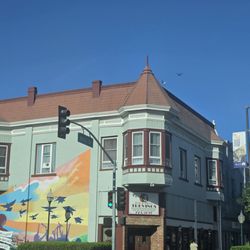 Front of Main Street corner location.