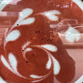iJAVA Cafe - Red velvet Latte - Cafes Near Me - San Jose, California