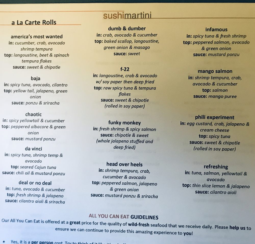 Sushi Martini