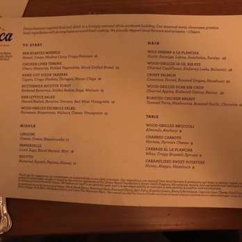 Photo of Decca - Louisville, KY, United States. Menu as of 11/20/19