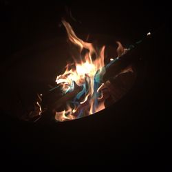 Wisconsin Dells KOA - Colorful fire!