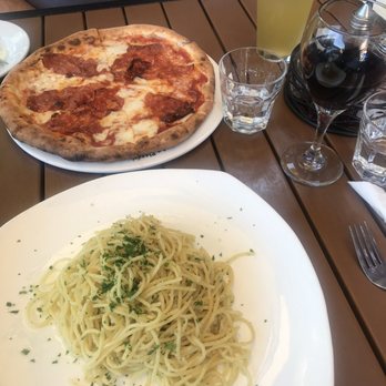 La Pizzeria - Pizza calabrese and olive oil pasta - Pizza Near Me - Campbell, California