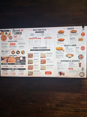 Menu photo 1 Shakey's Pizza Parlor Culver City, CA Menu photo 1 Shakey's Pizza Parlor Culver City, CA