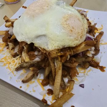 Joyce's Coffee Shop - Chili Cheese Fries with two eggs. - Breakfast & Brunch Near Me - Northridge, California Joyce's Coffee Shop - Chili Cheese Fries with two eggs. - Breakfast & Brunch Near Me - Northridge, California