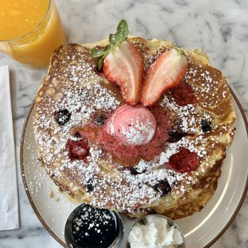 Board and Drink - Raspberry and blueberry pancakes - Breakfast & Brunch Near Me - San Francisco, California
