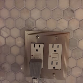 Quality Stone Corp - Didn't leave enough space for outlet and now it sits crooked on my backsplash. - Building Supplies Near Me - Long Island City, New York Quality Stone Corp - Didn't leave enough space for outlet and now it sits crooked on my backsplash. - Building Supplies Near Me - Long Island City, New York