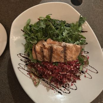 Parkers' Lighthouse - Beet salad with grilled salmon - Seafood Near Me - Long Beach, California Parkers' Lighthouse - Beet salad with grilled salmon - Seafood Near Me - Long Beach, California