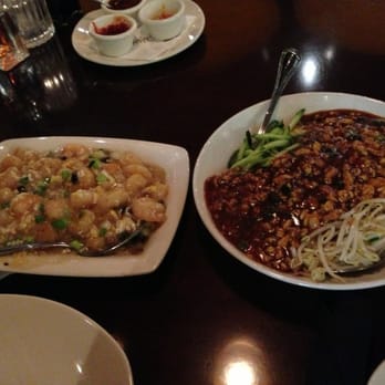 P.F. Chang's - Shrimp with lobster sauce and Dan Dan noodles - Chinese Near Me - Birmingham, Alabama P.F. Chang's - Shrimp with lobster sauce and Dan Dan noodles - Chinese Near Me - Birmingham, Alabama