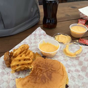 Lo’s Burgers - Smash burger, waffle fries, sauce and a crispy Coke! - Burgers Near Me - Portland, Oregon