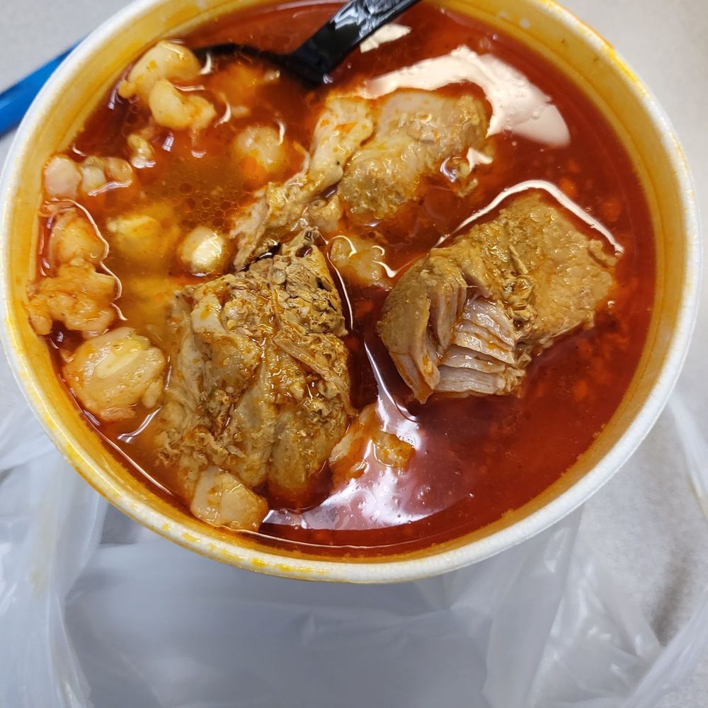 Lara Cafeteria - Red Pozole $11. Tons of pork. Delicious - Breakfast & Brunch Near Me - Sacramento, California Lara Cafeteria - Red Pozole $11. Tons of pork. Delicious - Breakfast & Brunch Near Me - Sacramento, California