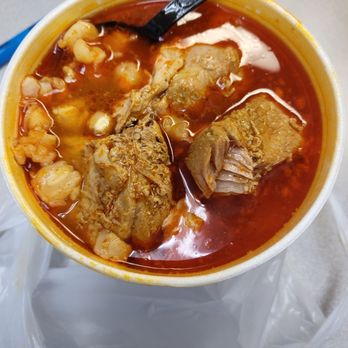 Lara Cafeteria - Red Pozole $11. Tons of pork. Delicious - Breakfast & Brunch Near Me - Sacramento, California Lara Cafeteria - Red Pozole $11. Tons of pork. Delicious - Breakfast & Brunch Near Me - Sacramento, California