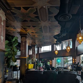 Fox Theater - Oakland - The Den has drinks and a small food menu, love the ceiling and interior design - Music Venues Near Me - Oakland, California