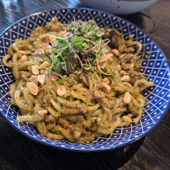 The Peached Tortilla - Pesto udon - Asian Fusion Near Me - Cedar Park, Texas The Peached Tortilla - Pesto udon - Asian Fusion Near Me - Cedar Park, Texas