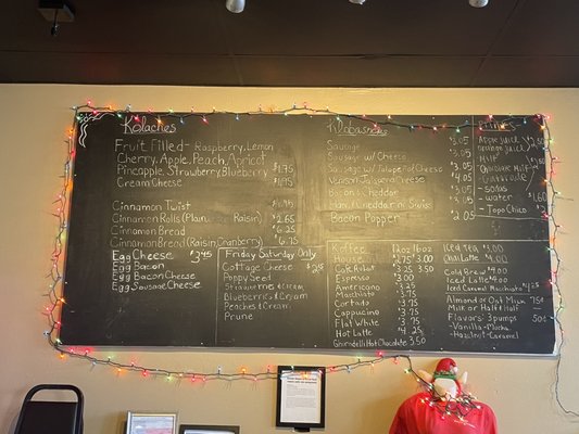 Menu photo 1 Austin Kolache & Koffee Shoppe Austin, TX