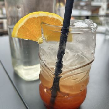 Elk & Oarsman - Sunrise Mocktail--can't remember the full name - Canadian (New) Near Me - Banff, Alberta Elk & Oarsman - Sunrise Mocktail--can't remember the full name - Canadian (New) Near Me - Banff, Alberta