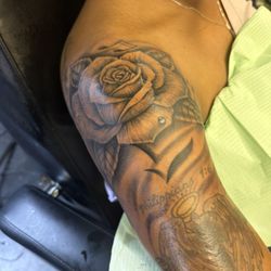 INKslanga Tattoos And Body Piercing Studio - Freehand Rose She came from Odesa Texas to get tatted by inkslanga thanks