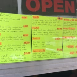 Tacos el Jovan - Menu (they also have sides of chips and drinks).