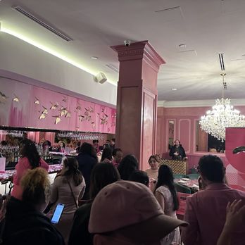 Elite Event: Pink Party at PostScript - Yelpers getting ready - Yelp Events Near Me - Houston, Texas