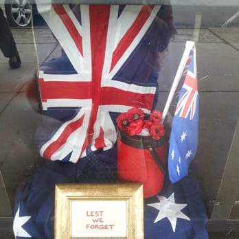 Save the Children Op Shop - window display for remembrance day - Thrift Stores Near Me - Cleveland, QLD Save the Children Op Shop - window display for remembrance day - Thrift Stores Near Me - Cleveland, QLD