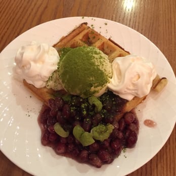 Tealips Cafe - Matcha waffle - Bubble Tea Near Me - Burnaby, British Columbia