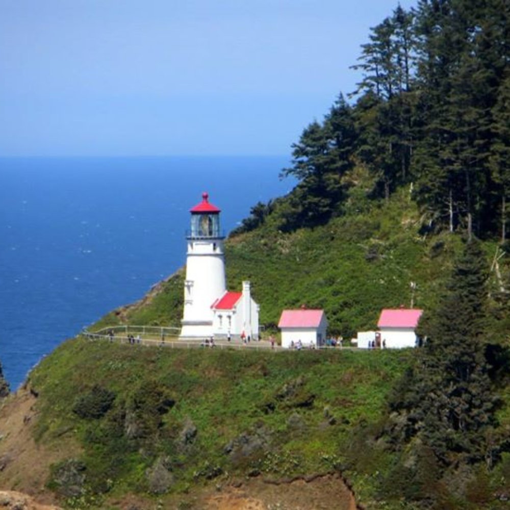 Heceta Head Lighthouse - Beautiful view of the lighthouse from an overlook just down the road. - Landmarks & Historical Buildings Near Me - Florence, Oregon Heceta Head Lighthouse - Beautiful view of the lighthouse from an overlook just down the road. - Landmarks & Historical Buildings Near Me - Florence, Oregon