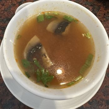 Thai Hut - Tom yum soup as side with lunch - Thai Near Me - Rockford, Illinois Thai Hut - Tom yum soup as side with lunch - Thai Near Me - Rockford, Illinois