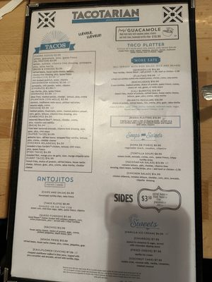 Menu photo 7 Tacotarian San Diego San Diego, CA