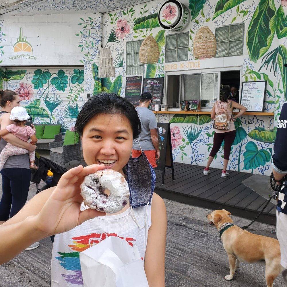 Beacon Doughnuts - The blueberry pancake donut is fluffy and bursts with juicy blueberry jam - perfection! - Donuts Near Me - Chicago, Illinois