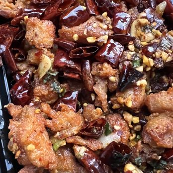 Red Chili - C F19. Diced Chicken with Pepper and Dried Chili in Chongquig Style - Chinese Near Me - Vestal, New York Red Chili - C F19. Diced Chicken with Pepper and Dried Chili in Chongquig Style - Chinese Near Me - Vestal, New York