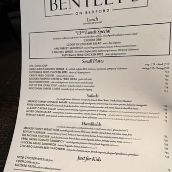 Bentley's on Bedford - Bentley's menu - American Near Me - Lynchburg, Virginia