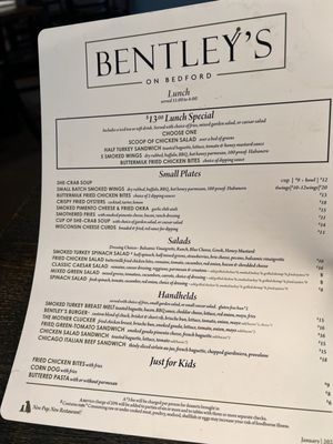 Menu photo 3 Bentley's on Bedford Lynchburg, VA