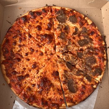 Ralph's Pizzeria - Half plain, half meatball - Pizza Near Me - Nutley, New Jersey Ralph's Pizzeria - Half plain, half meatball - Pizza Near Me - Nutley, New Jersey