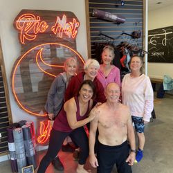 Sweaty smiles after a great workout!