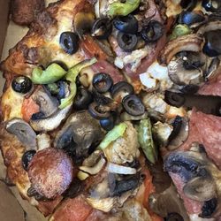Round Table Pizza - Burnt to a crisp