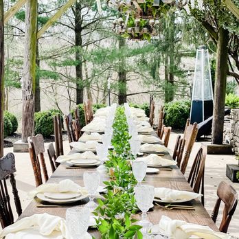 Lark Floral - Long greenery garland for farmhouse table by Lark Floral at Tranquility Farm - Floral Designers Near Me Lark Floral - Long greenery garland for farmhouse table by Lark Floral at Tranquility Farm - Floral Designers Near Me
