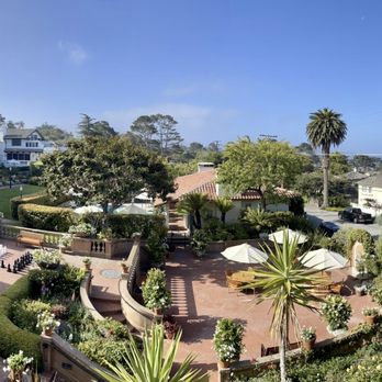 La Playa Hotel - Expansive Pano of the grounds at La Playa Carmel. - Hotels Near Me - Carmel, California