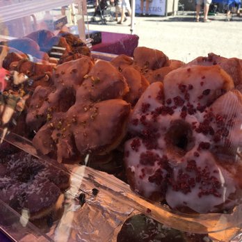 Bloomington Community Farmer's Market - Yelp burst shaped doughnuts from Sweet Claire's - Farmers Market Near Me - Bloomington, Indiana