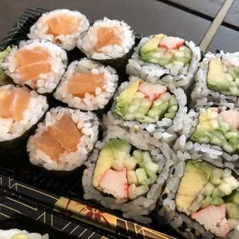 DKY Sushi - Salmon and California roll - Japanese Near Me - Ann Arbor, Michigan