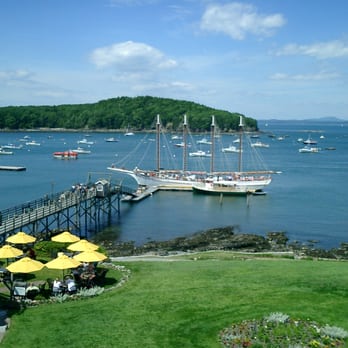 Bar Harbor Inn - View from 3rd floor patio - Hotels Near Me - Bar Harbor, Maine