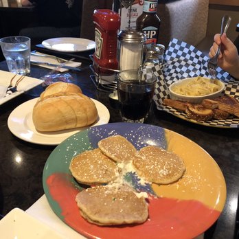Ricky's All Day Grill - a plate of pancakes and a bowl of soup - American Near Me - Nanaimo, British Columbia Ricky's All Day Grill - a plate of pancakes and a bowl of soup - American Near Me - Nanaimo, British Columbia