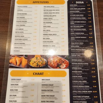 Shiv Sagar - Menu - Indian Near Me - Houston, Texas