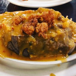 Crawfish baked potato