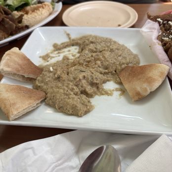 The Green Olive - Baba Ghanouj couldn't wait for picture it was so good though. - Mediterranean Near Me - Des Moines, Iowa The Green Olive - Baba Ghanouj couldn't wait for picture it was so good though. - Mediterranean Near Me - Des Moines, Iowa