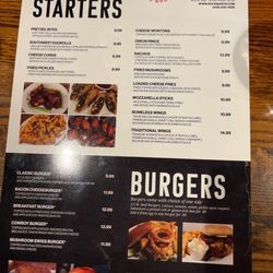 Rock Bar American Grill - Menu