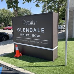 Exterior outside entrance of Glendale Funeral Home - Glendale, California Exterior outside entrance of Glendale Funeral Home - Glendale, California